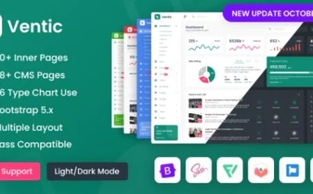 Ventic v2.1 - Event Ticketing Bootstrap 5 Admin Template
