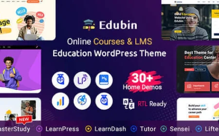 Edubin v9.5.10 - Education WordPress Theme Nulled