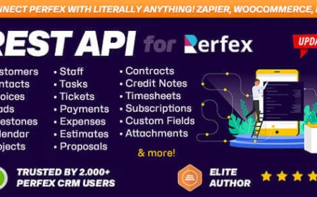 REST API Module for Perfex CRM v2.1.5 - Connect your Perfex CRM with Third Party Applications
