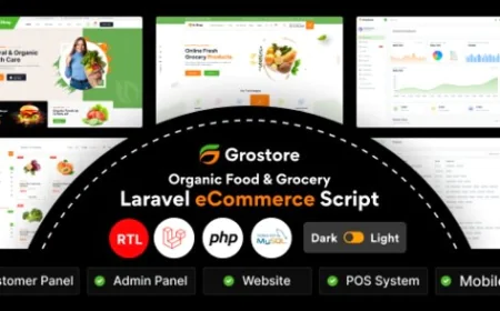 GroStore v4.6.0 - Food & Grocery Laravel eCommerce with Admin Dashboard PHP Script