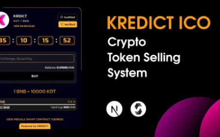 KREDICT v1.0 - ICO Crypto Token Selling System | Multi Currency | Multi Wallet Script