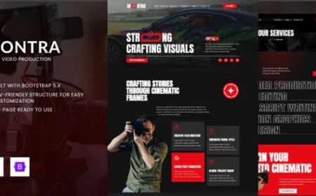 Montra - Film & Video Production HTML Bootstrap Template