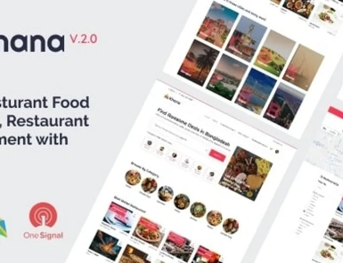 Khana v2.2 - Multi Resturant Food Ordering, Restaurant Management With Saas Nulled