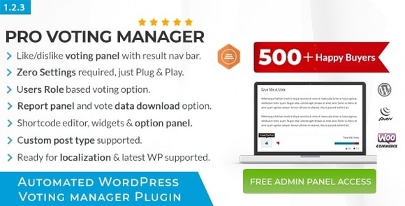 BWL Pro Voting Manager v1.2.4 - WordPress Plugin Free