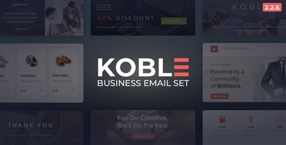 Koble - Business Email Set - Newsletter Email Templates Free