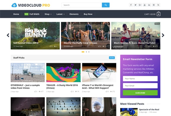 VideoCloud Pro v1.2 - WordPress Video Theme - Nulled PHP Scripts