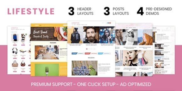 Lifestyle v1.1.3 – Elegant WordPress Theme MyThemeShop FREE