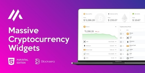 Massive Cryptocurrency Widgets v1.3.1 - PHP/HTML Edition Free